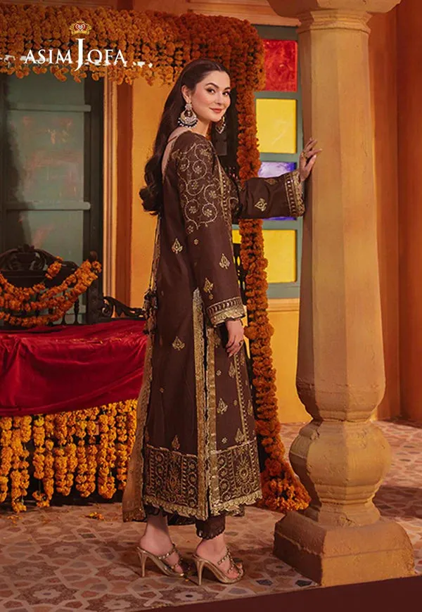 AJKK-26 EMBROIDERED TWISTED SILK 3 PCS
