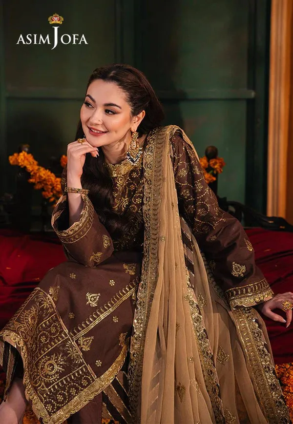 AJKK-26 EMBROIDERED TWISTED SILK 3 PCS