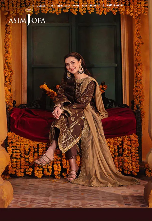 AJKK-26 EMBROIDERED TWISTED SILK 3 PCS