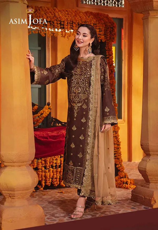 AJKK-26 EMBROIDERED TWISTED SILK 3 PCS