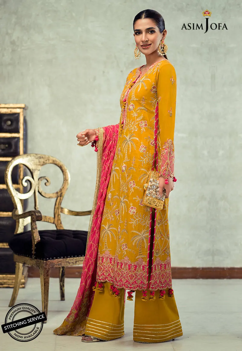 AJLE-19 |  Asim Jofa Chiffon Collection 2021 Limited Edition Vol 2 | Unstitched Embroidered Chiffon Suits