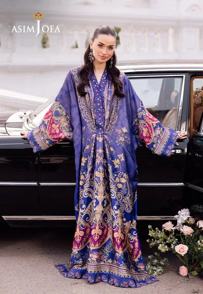 AJRS-06 PRINTED EMBROIDERED BLENDED SILK 1 PC