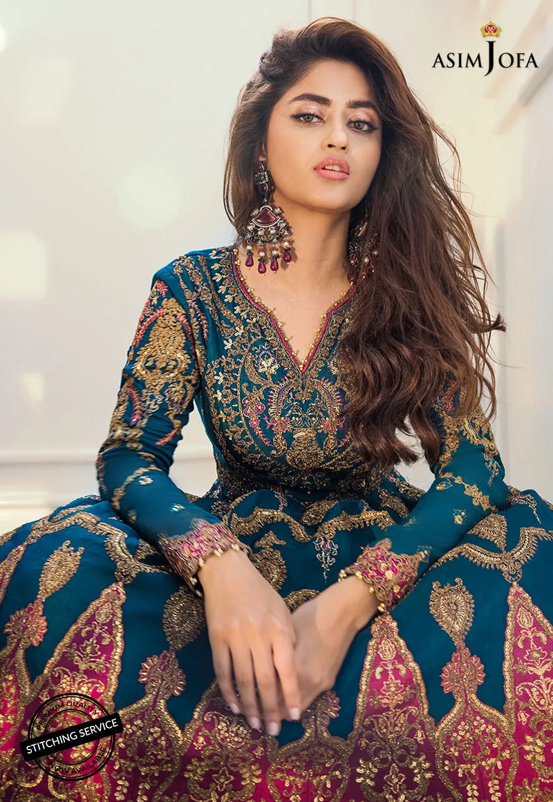 AJSE-01 | Asim Jofa Jaan-e-Adaa Sajal Edit Collection 2022 | Unstitched Embroidered Suits