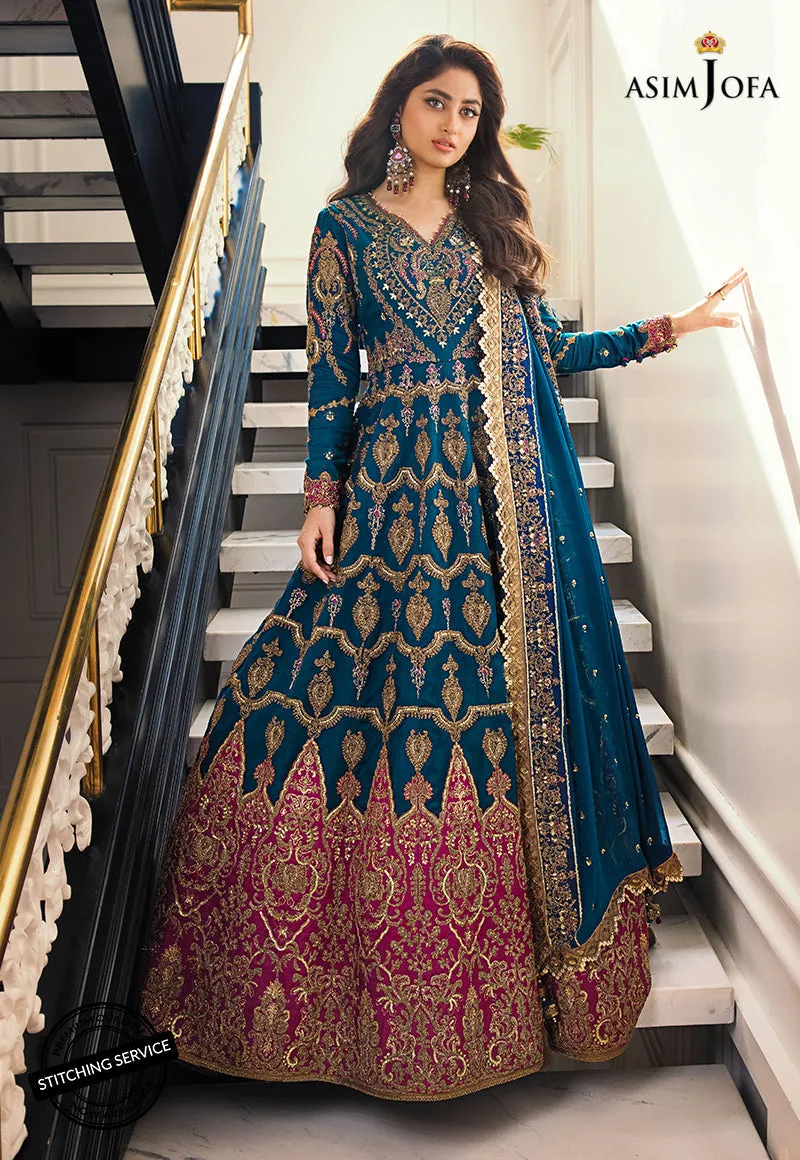 AJSE-01 | Asim Jofa Jaan-e-Adaa Sajal Edit Collection 2022 | Unstitched Embroidered Suits