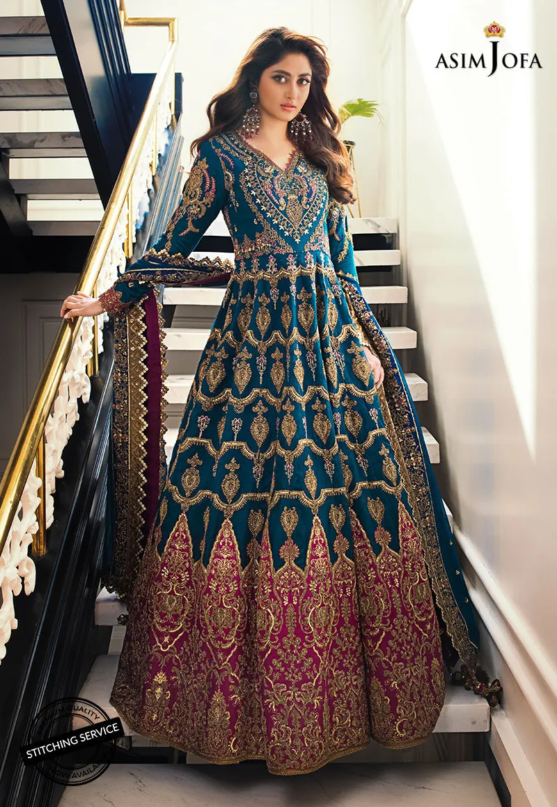 AJSE-01 | Asim Jofa Jaan-e-Adaa Sajal Edit Collection 2022 | Unstitched Embroidered Suits