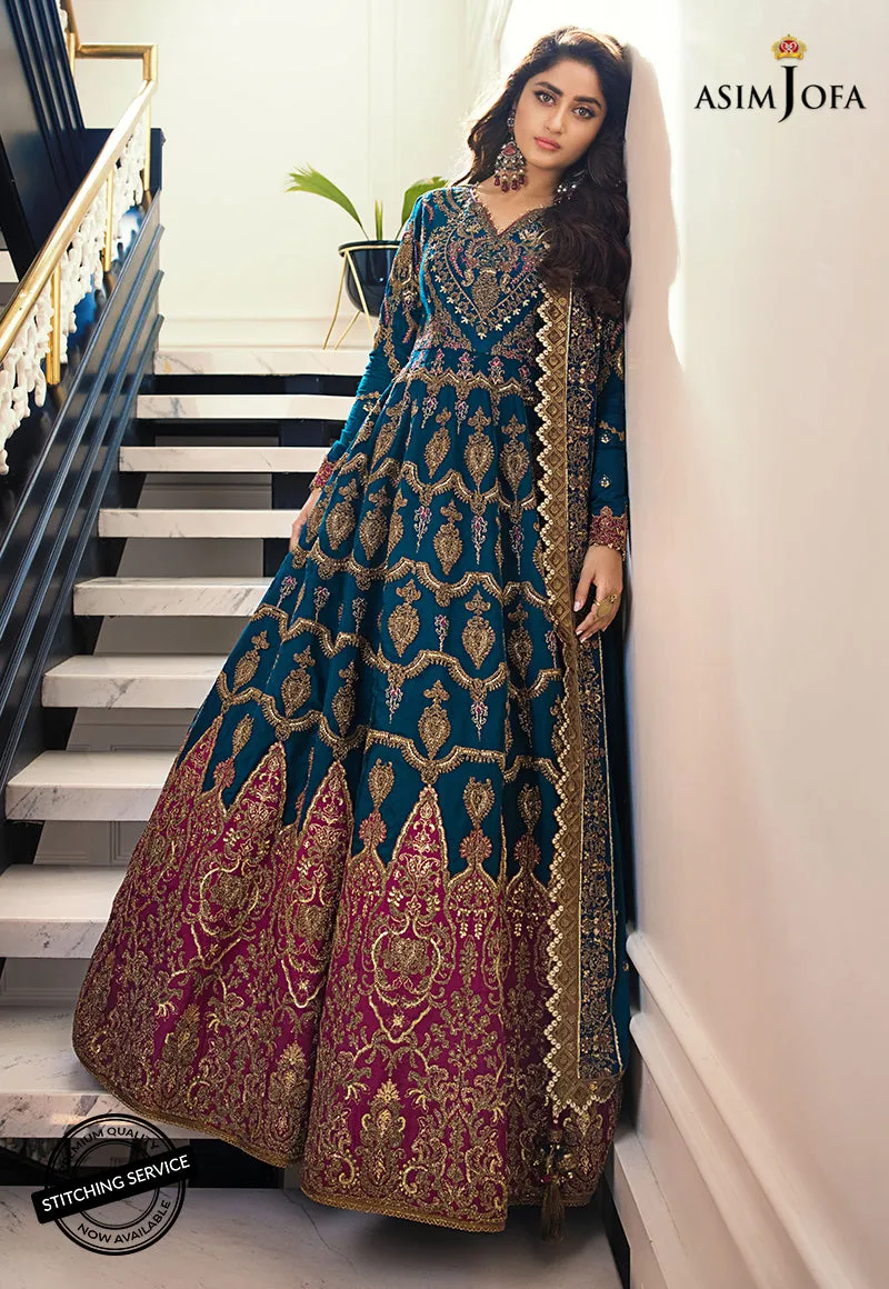 AJSE-01 | Asim Jofa Jaan-e-Adaa Sajal Edit Collection 2022 | Unstitched Embroidered Suits