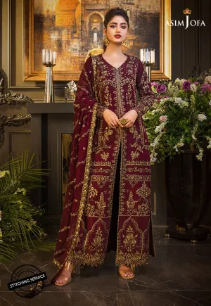 AJSE-02 | Asim Jofa Jaan-e-Adaa Sajal Edit Collection 2022 | Unstitched Embroidered Suits