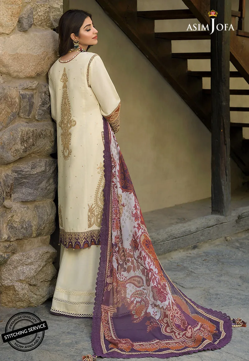 AJSL-6 | Asim Jofa Shehr-e-Yaar Luxury Lawn Collection 2022 | Unstitched Embroidered Lawn Suits