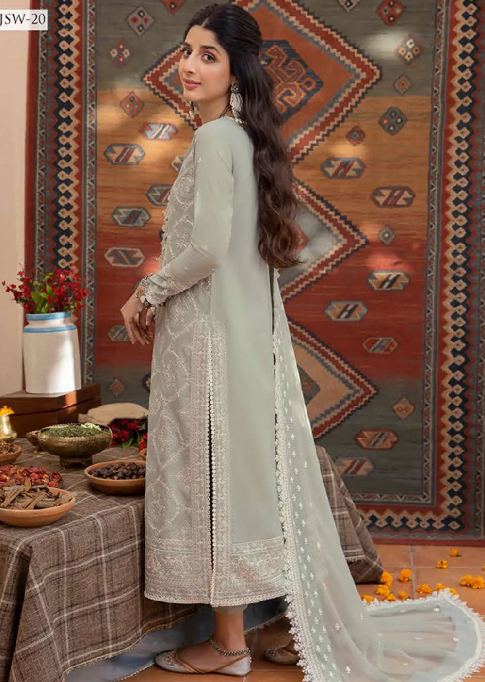 AJSW-20 - Unstitched - Asim Jofa Shadow Work Collection 2023