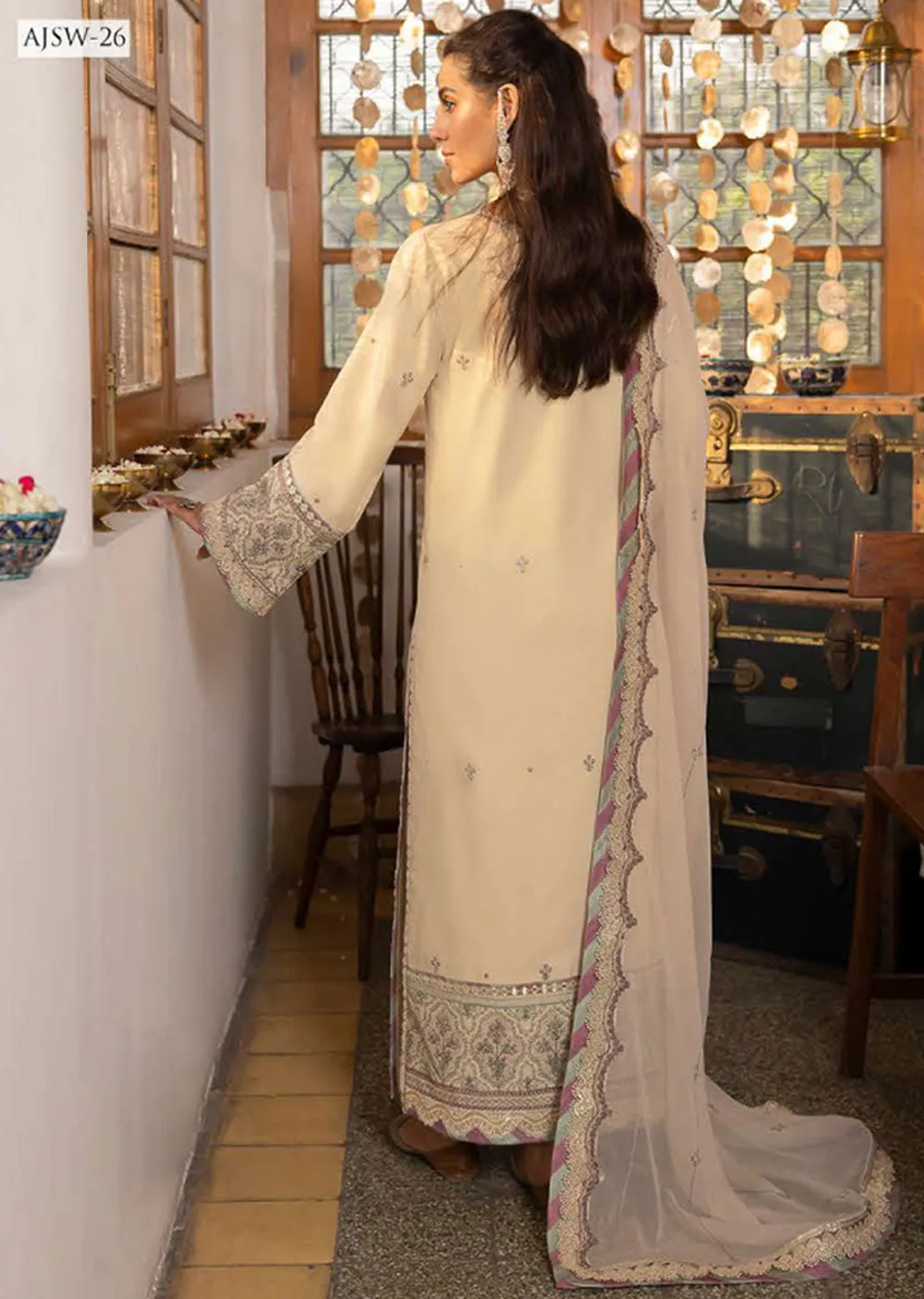 AJSW-26 - Unstitched - Asim Jofa Shadow Work Collection 2023