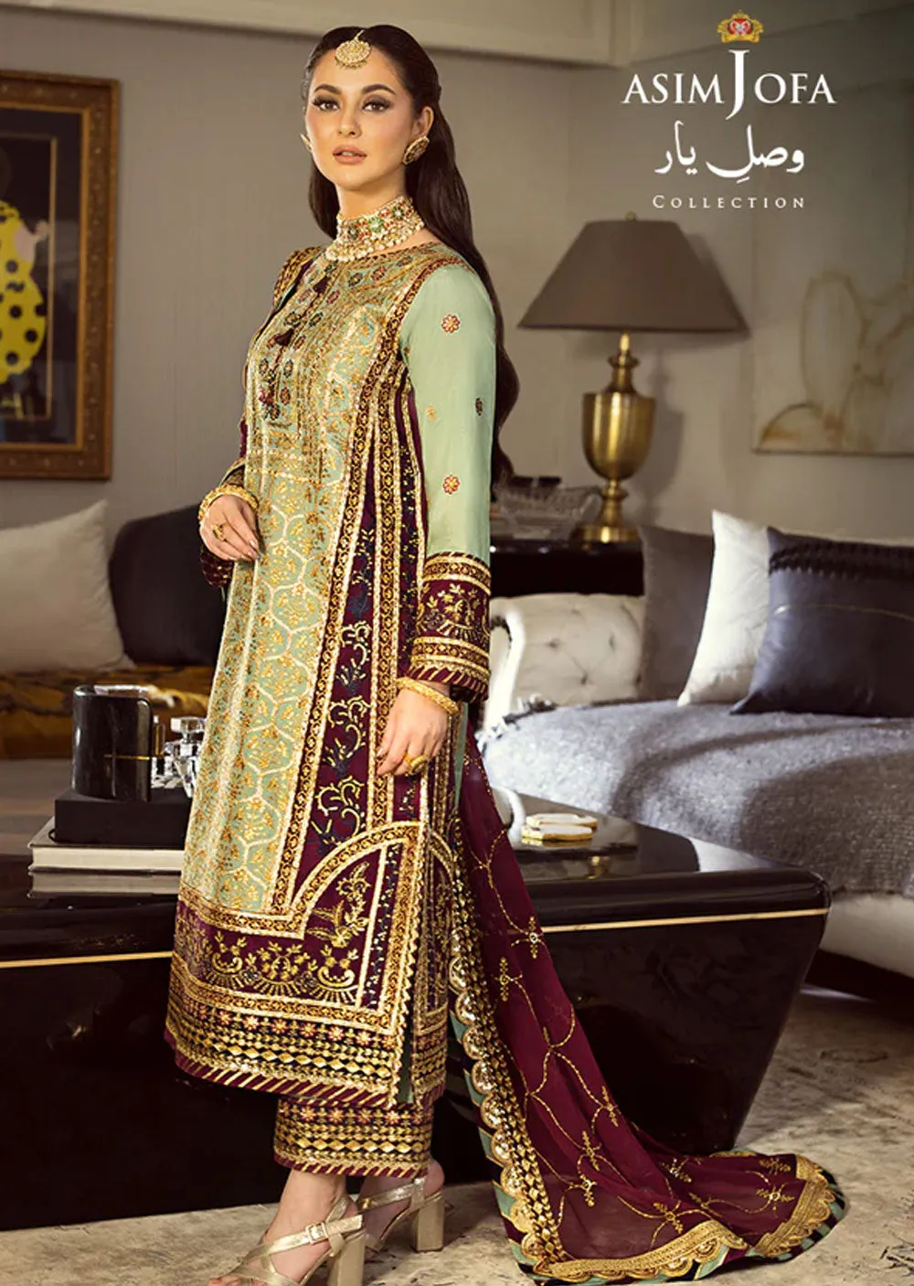 AJVY-06 - Unstitched - Asim Jofa Vasl e Yaar Collection 2023