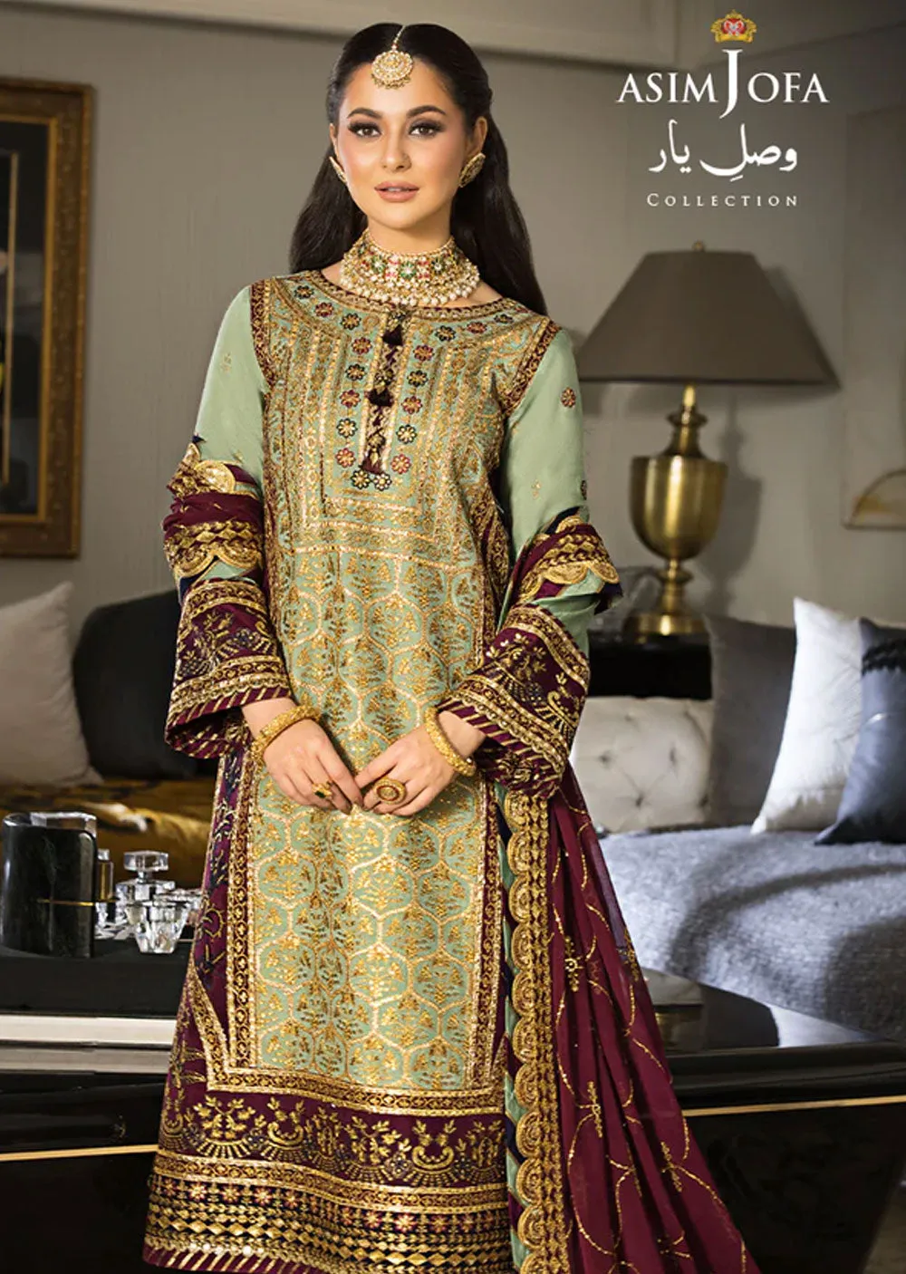 AJVY-06 - Unstitched - Asim Jofa Vasl e Yaar Collection 2023