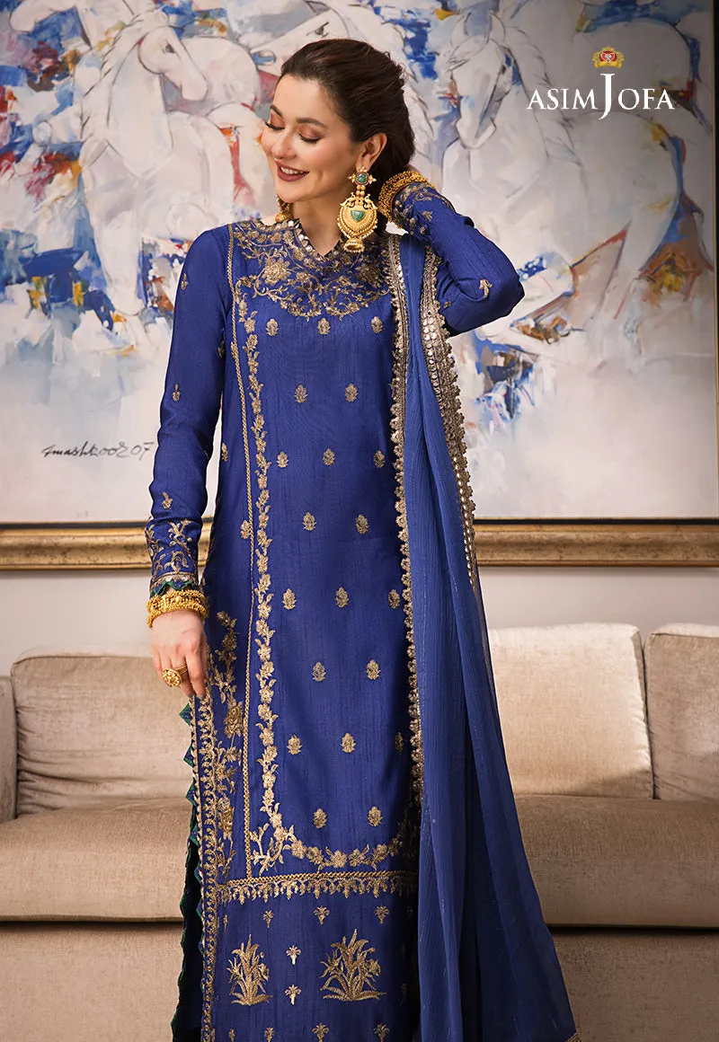 AJZS-18 | Asim Jofa Zari Sitara Luxury Eid Festive Collection 2023 | Unstitched Embrodried Suits