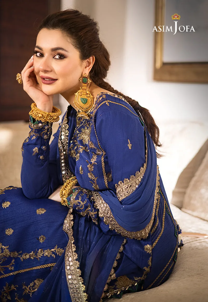 AJZS-18 | Asim Jofa Zari Sitara Luxury Eid Festive Collection 2023 | Unstitched Embrodried Suits