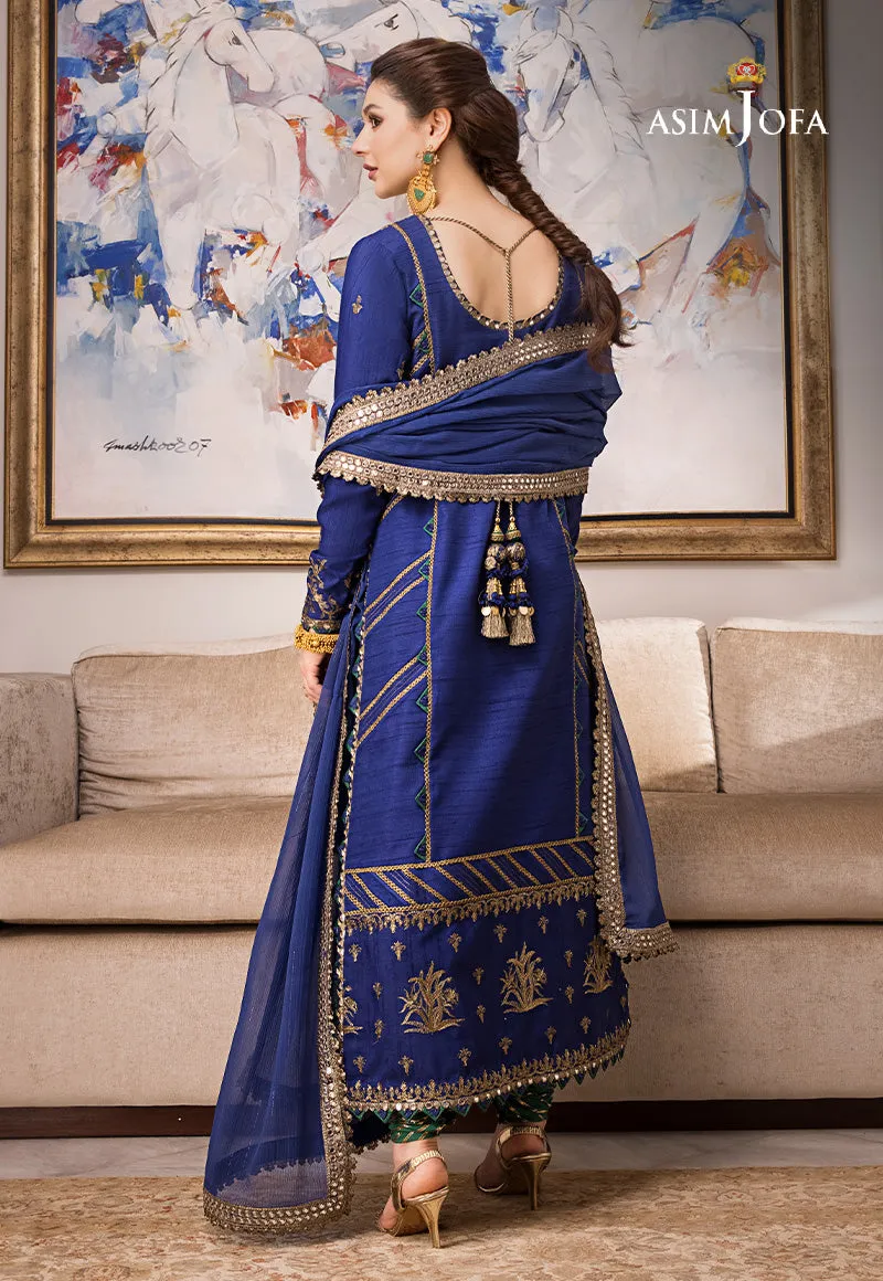 AJZS-18 | Asim Jofa Zari Sitara Luxury Eid Festive Collection 2023 | Unstitched Embrodried Suits