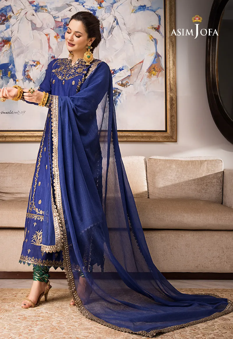 AJZS-18 | Asim Jofa Zari Sitara Luxury Eid Festive Collection 2023 | Unstitched Embrodried Suits