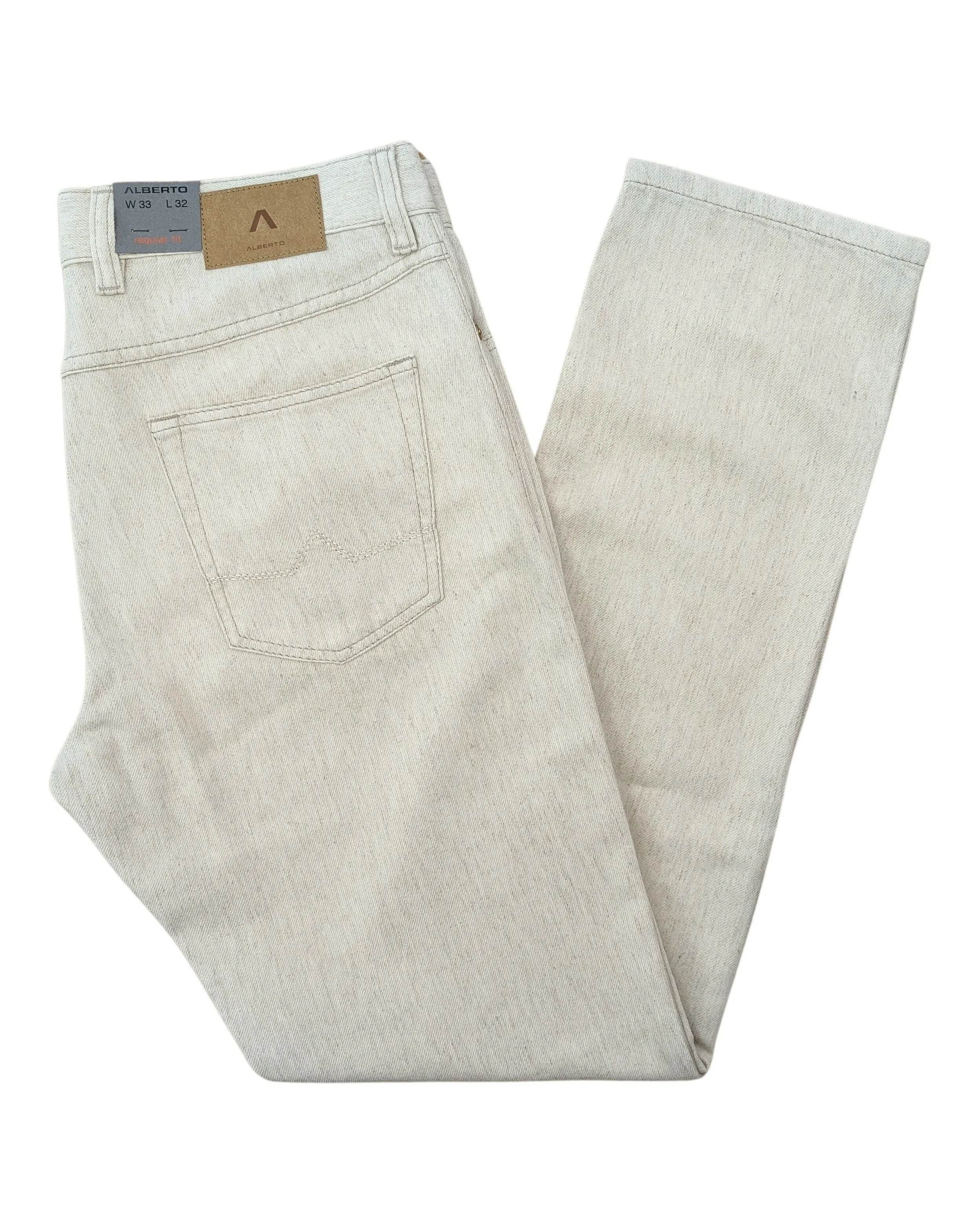 Alberto Pipe 1955 Regular Fit Cotton Linen Blend Pants