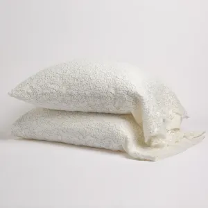 Allora Lace Pillowcase - Winter White - King