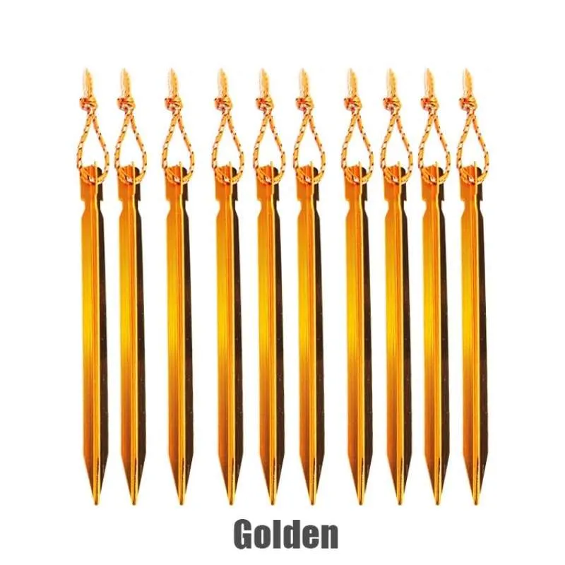 Aluminum Alloy Anchor Stakes w/ Rope
