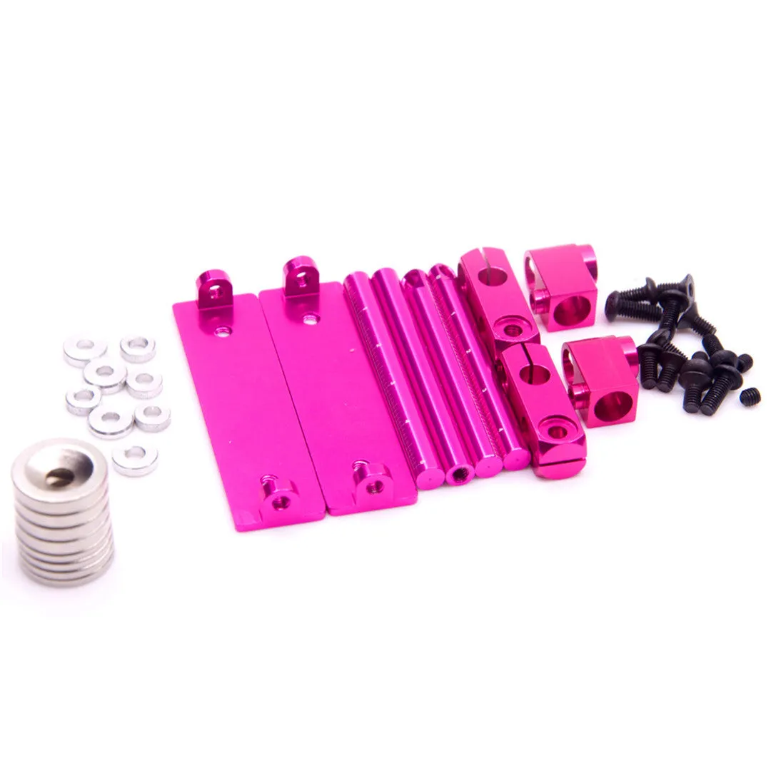 Aluminum Magnetic Stealth Invisible Body Post Mount Kit For 1/10 RC Touring Car Drift HSP Sakura D3 XIS ZERO S CS HPI Tamiya
