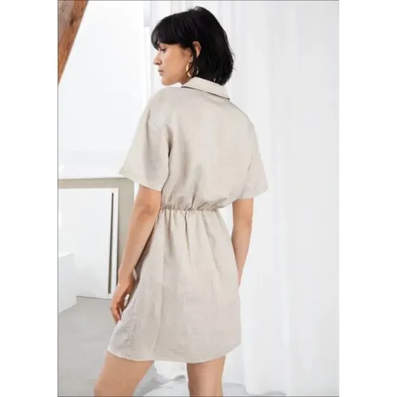 &amp; Other Stories Linen Blend Twist Knot Dress