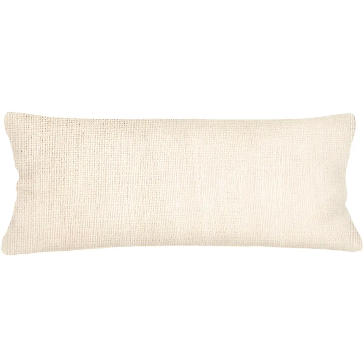 Anaya Home So Soft Linen Ivory Lumbar Pillow 14x40 With Down Insert