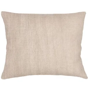 Anaya Home So Soft Linen Warm Beige Dutch Euro Pillow 28x36 With Down Insert