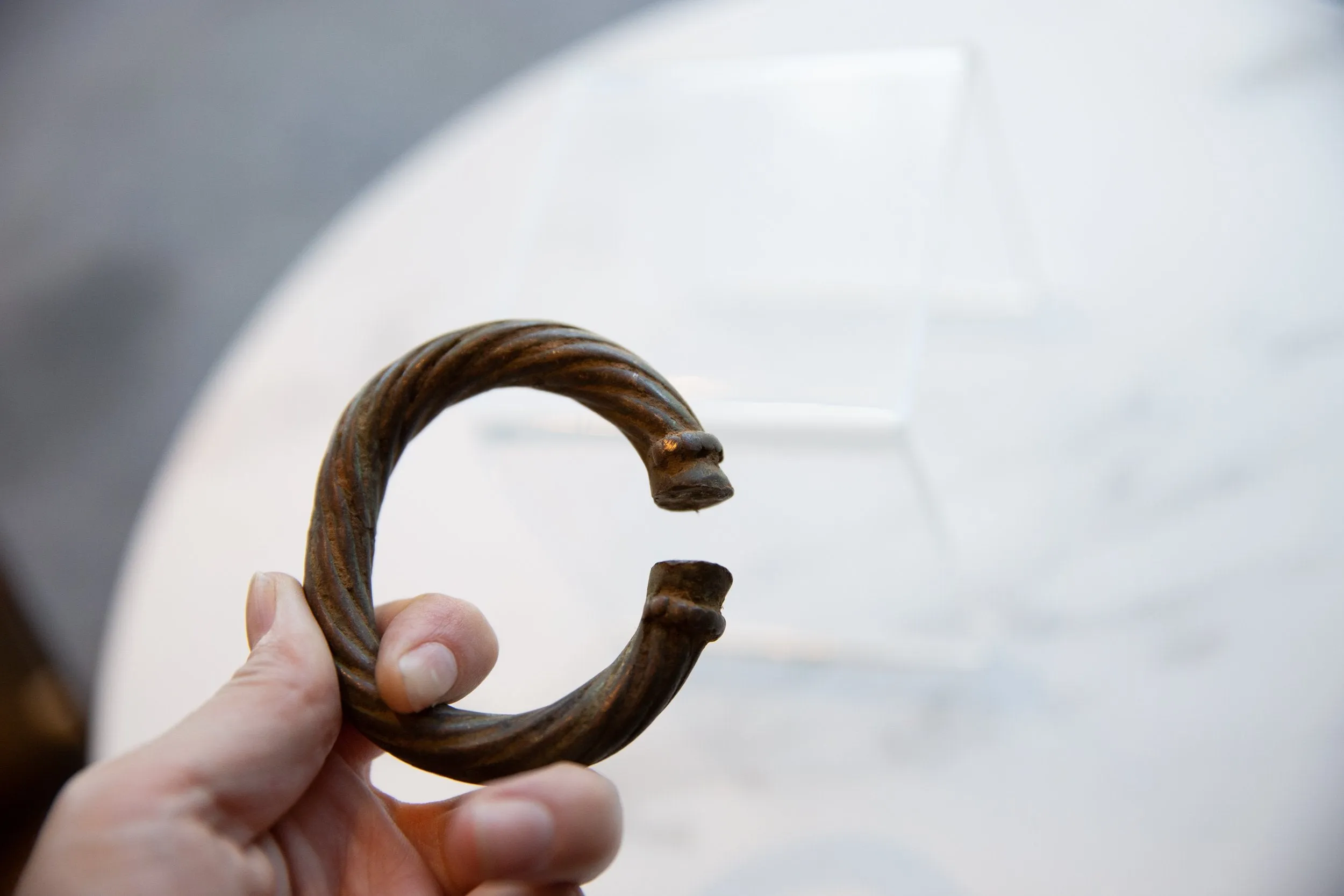 Antique African Metal Alloy Bracelet