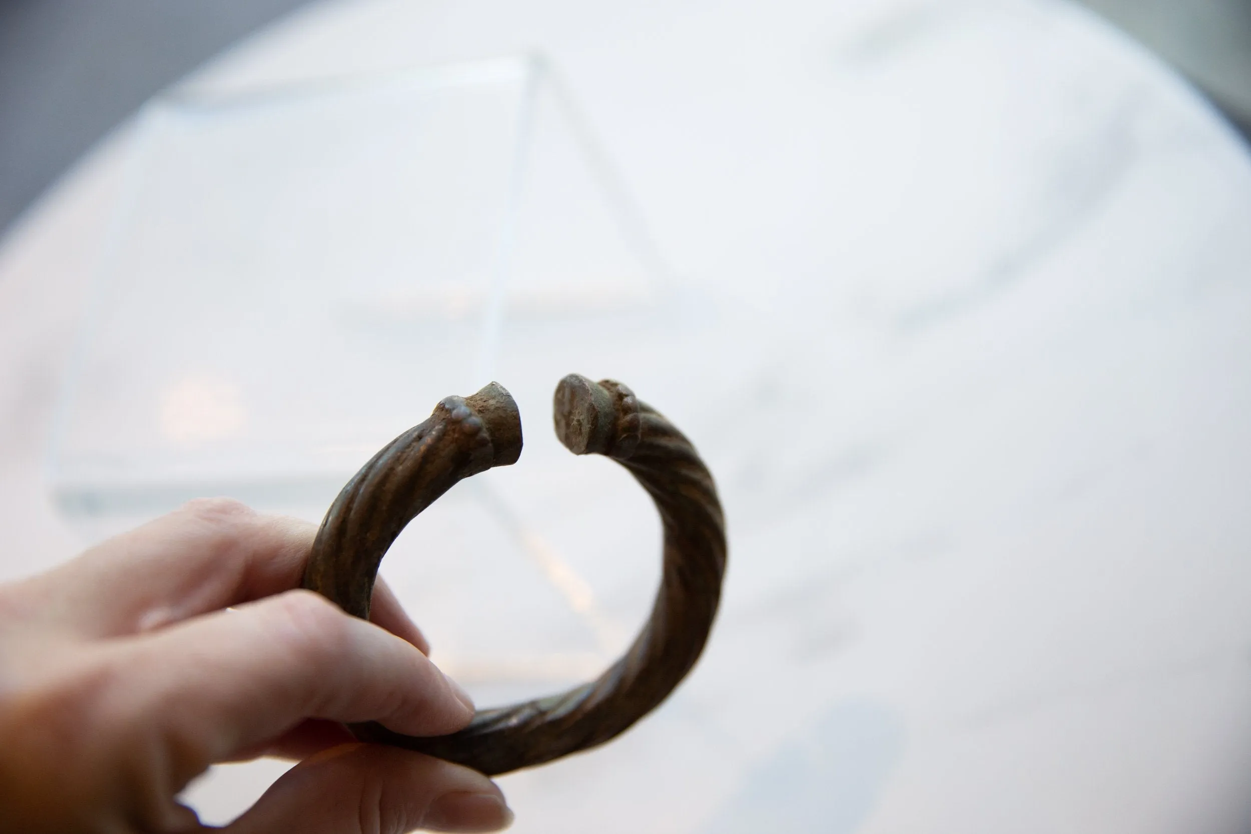 Antique African Metal Alloy Bracelet