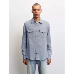 ARNOU SHIRT 2-TONE HERRINGBONE