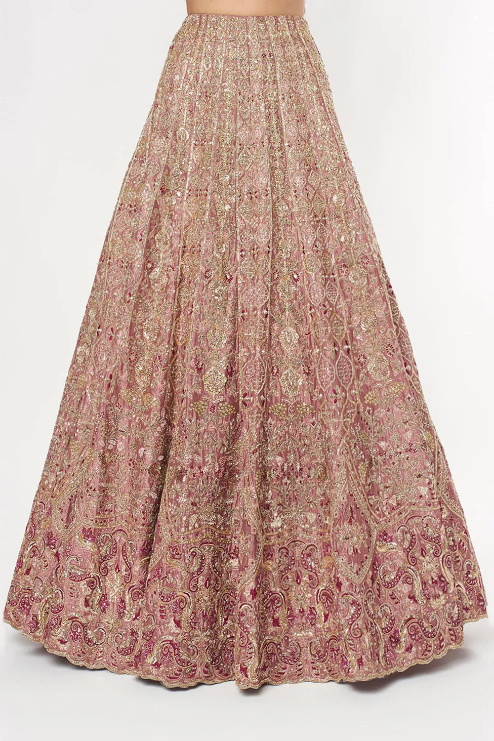 Aurora Pink Wine Heavy Bridal Set