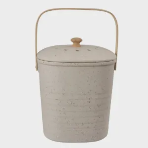 Avanti Bamboo Square Compost Bin - White