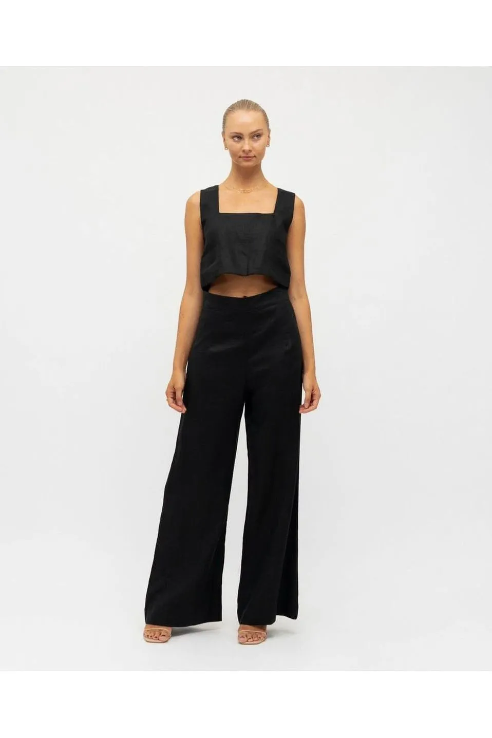 Ayla Crop Black