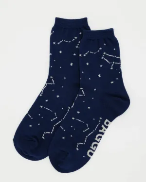 Baggu | Crew Socks | Constellation Midnight