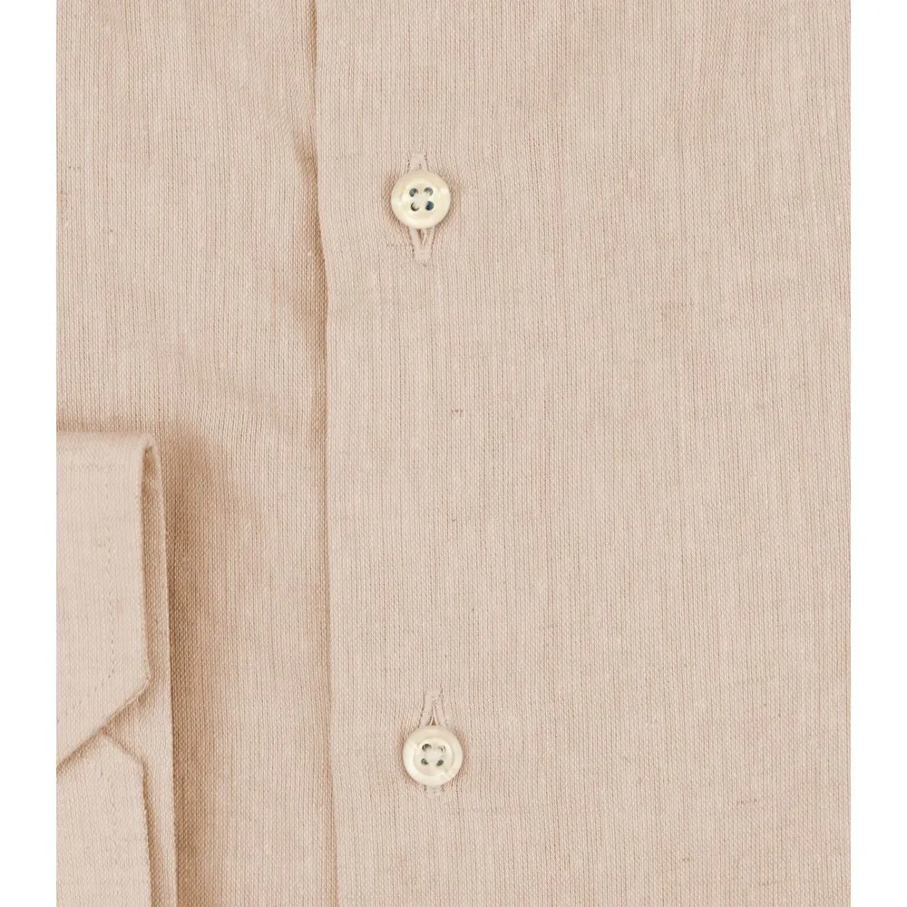 Bagutta Beige Linen Men Shirt