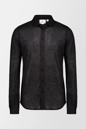 Bain de Mer Black Byblos Linen Shirt