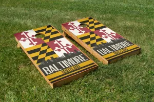 Baltimore State Flag Skyline