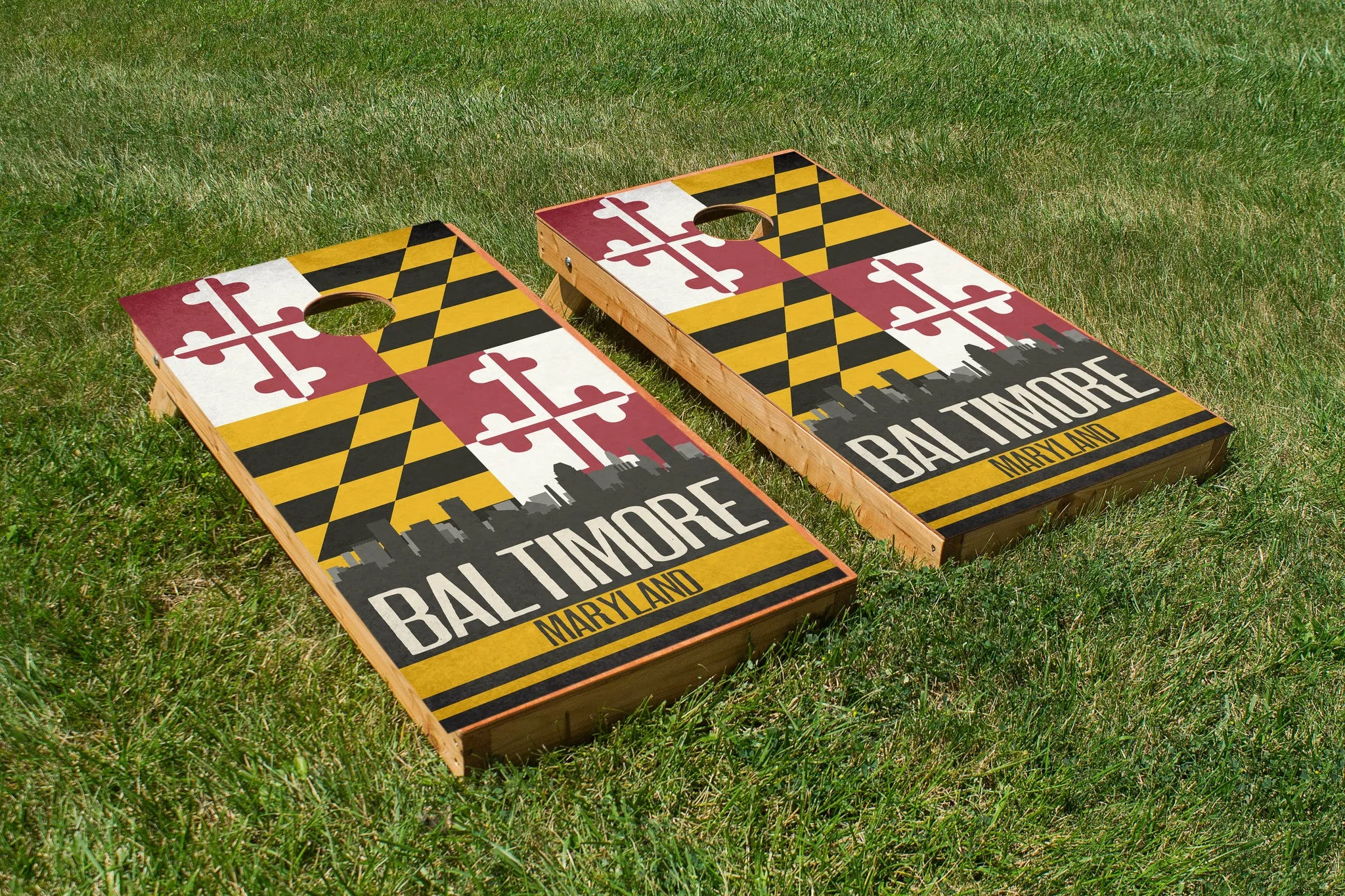 Baltimore State Flag Skyline