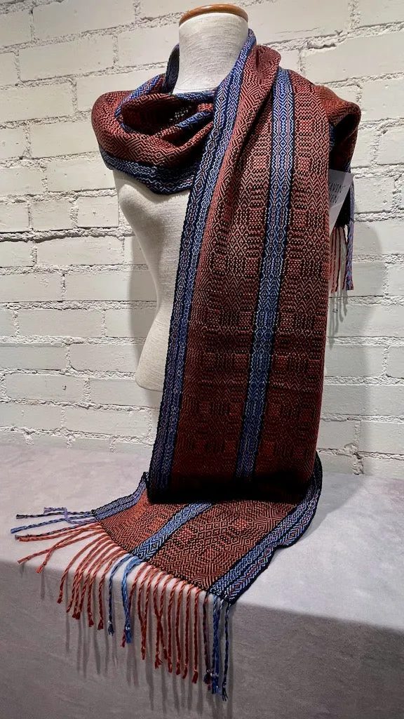 Bamboo and Tencel Hand Woven Scarf - SS101