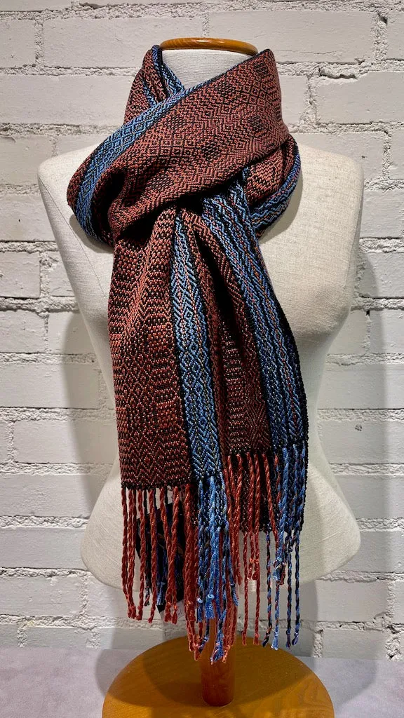Bamboo and Tencel Hand Woven Scarf - SS101