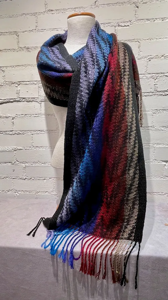 Bamboo and Tencel Hand Woven Scarf - SS102
