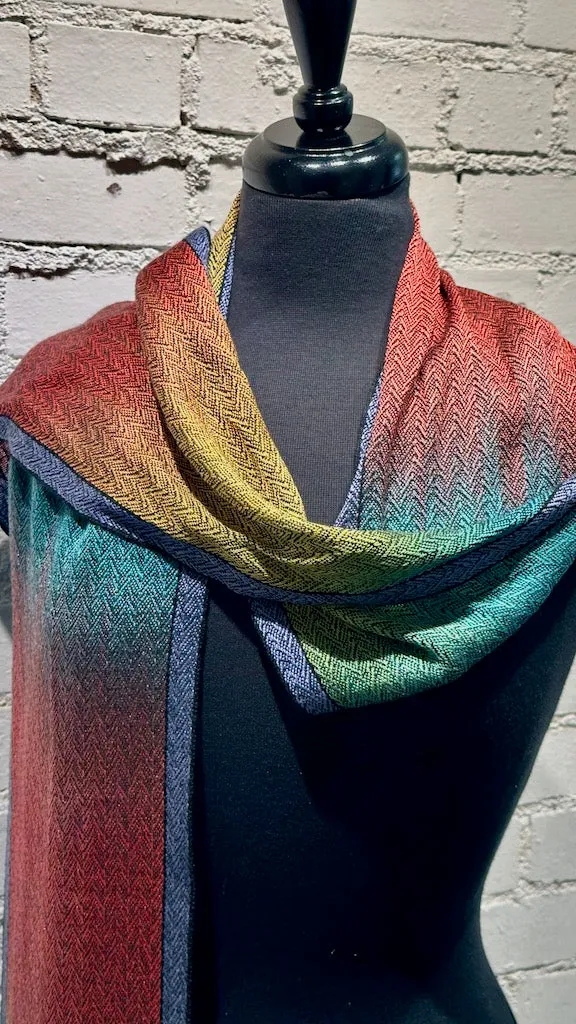 Bamboo and Tencel Hand Woven Scarf - SS146