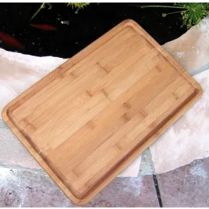 Bamboo Basic Rectangle Grooved Board