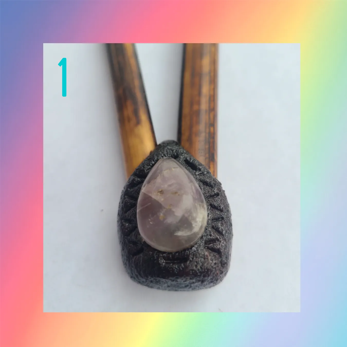 Bamboo Brazilian Kuripe Amethyst & Midnight Collection