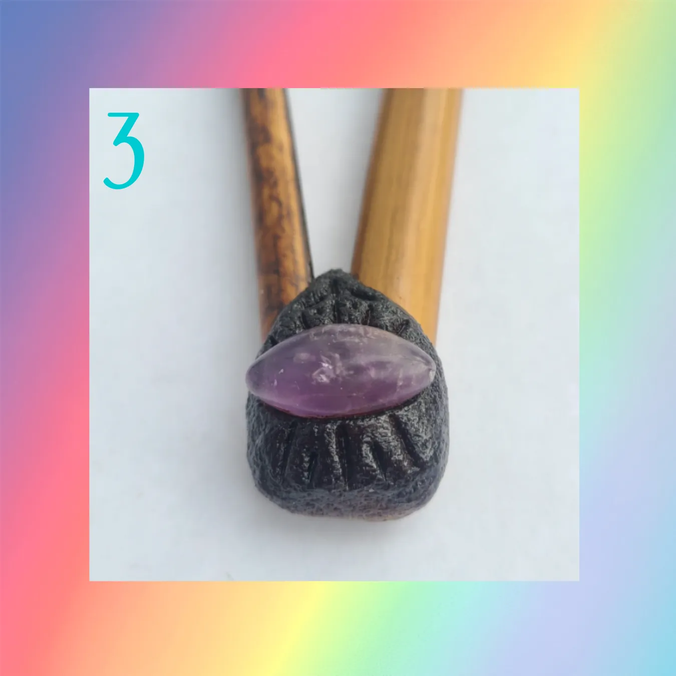 Bamboo Brazilian Kuripe Amethyst & Midnight Collection