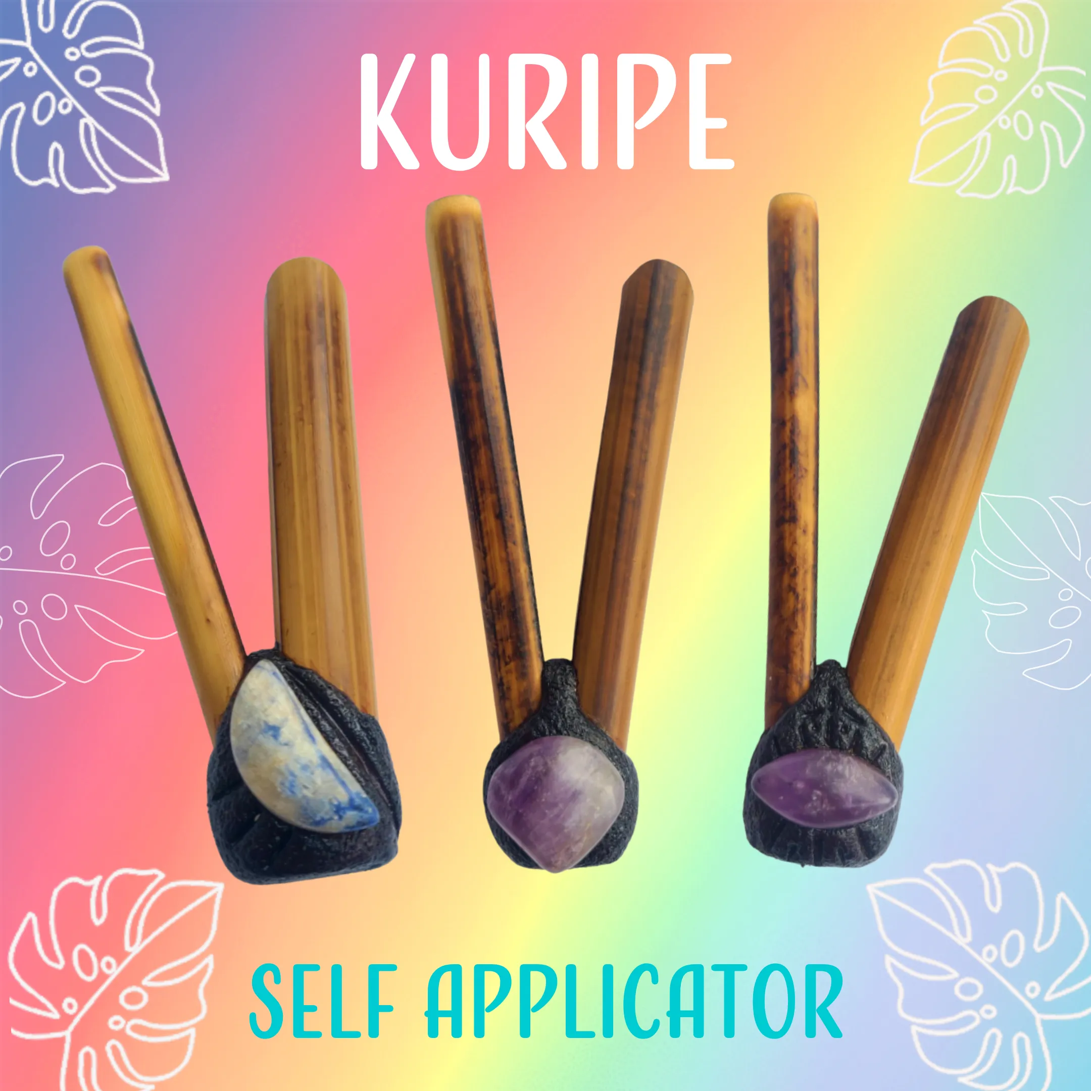 Bamboo Brazilian Kuripe Amethyst & Midnight Collection