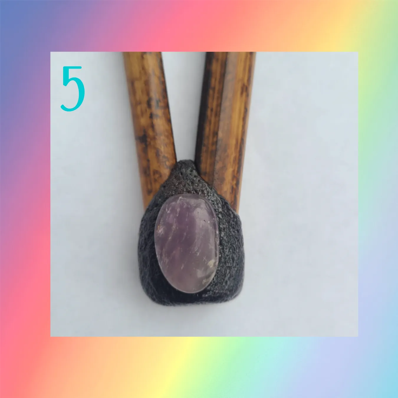 Bamboo Brazilian Kuripe Amethyst & Midnight Collection