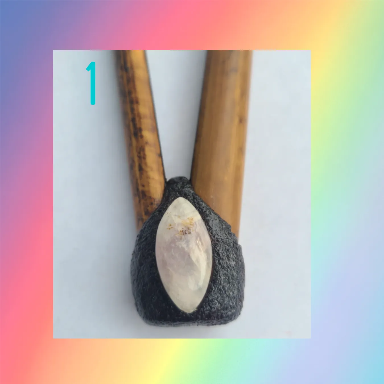 Bamboo Brazilian Kuripe with Quartz Stones or Cirtrine & Clay