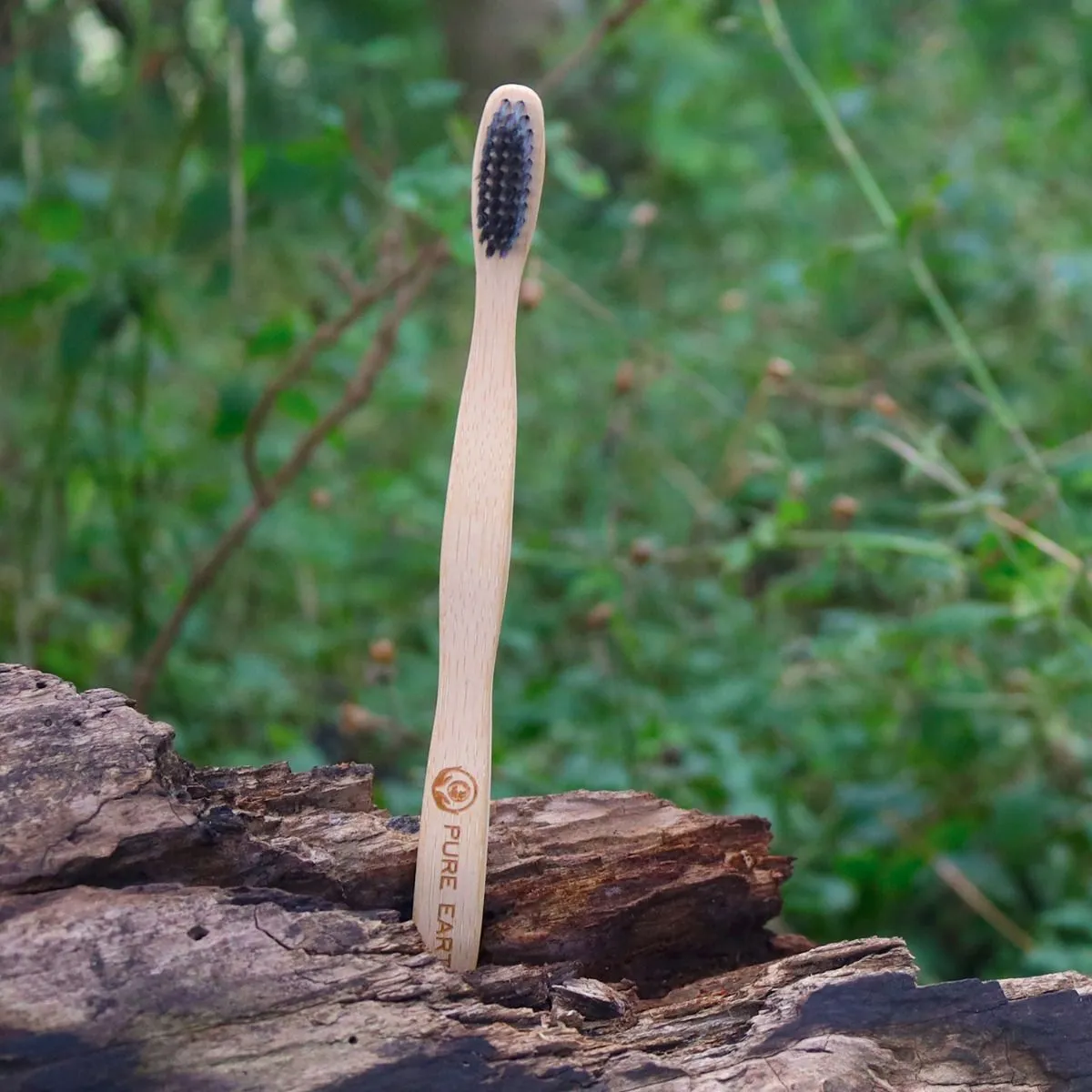 Bamboo Charcoal Toothbrush - 100% Organic