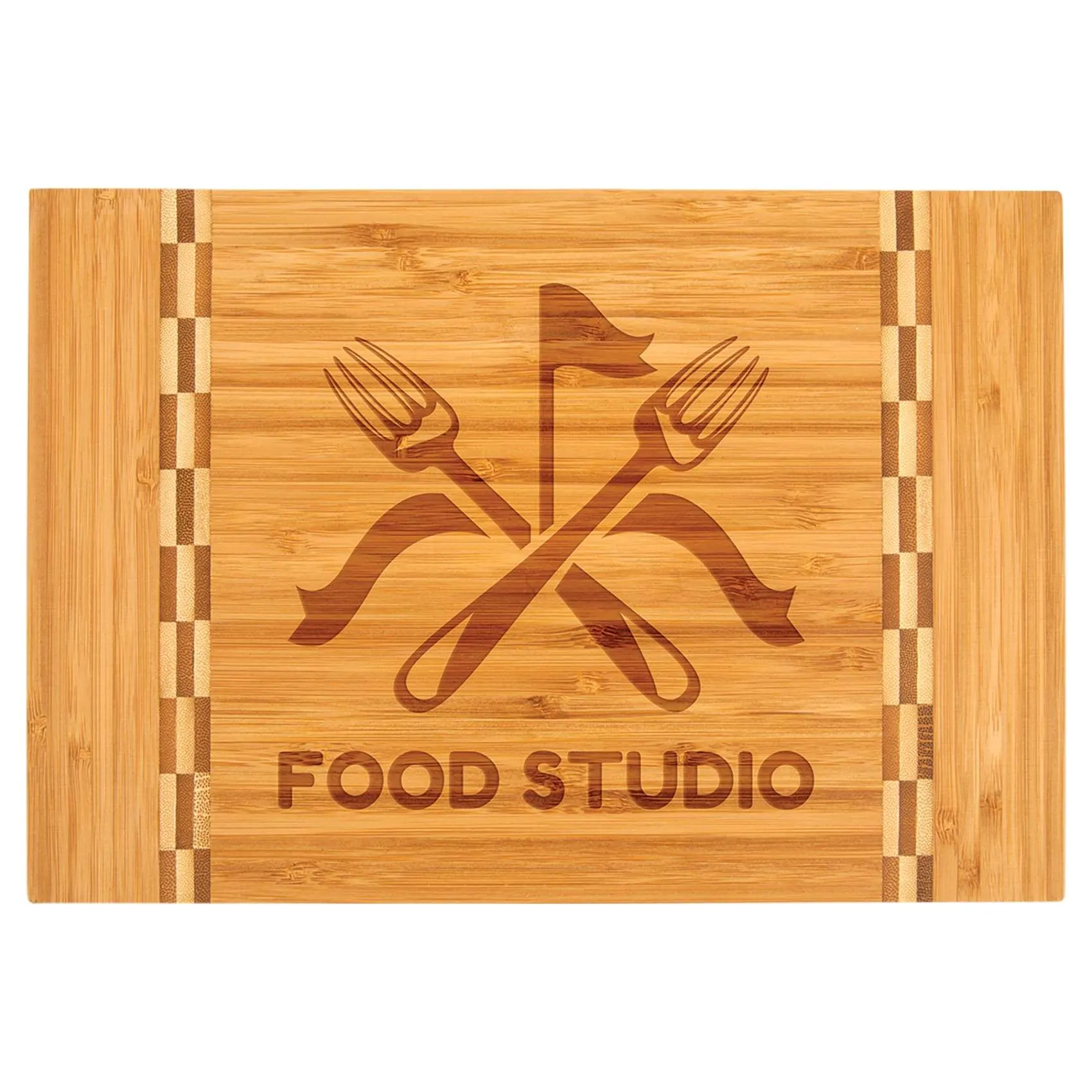Bamboo Cutting Board with Inlay